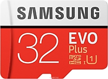 карта памяти с адаптером Samsung microSDHC EVO+ V2 32 GB